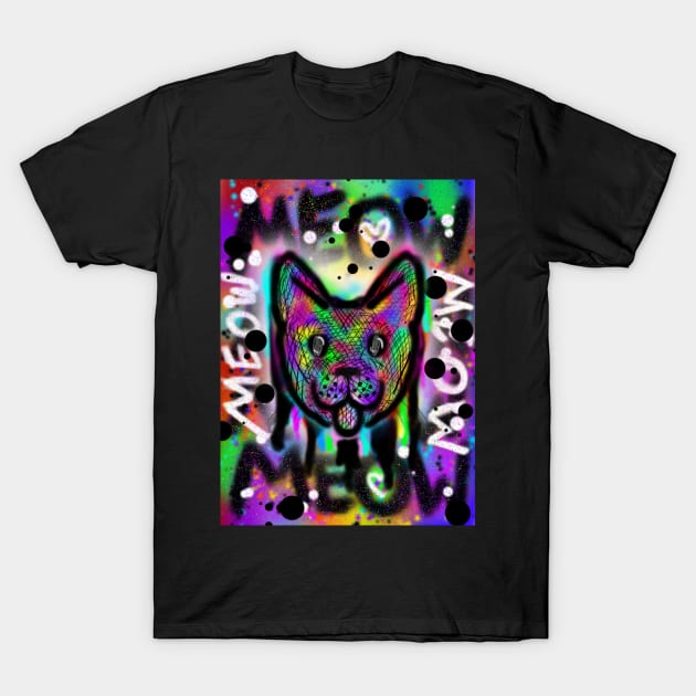 Spray Paint Cat V1 T-Shirt by IgorAndMore